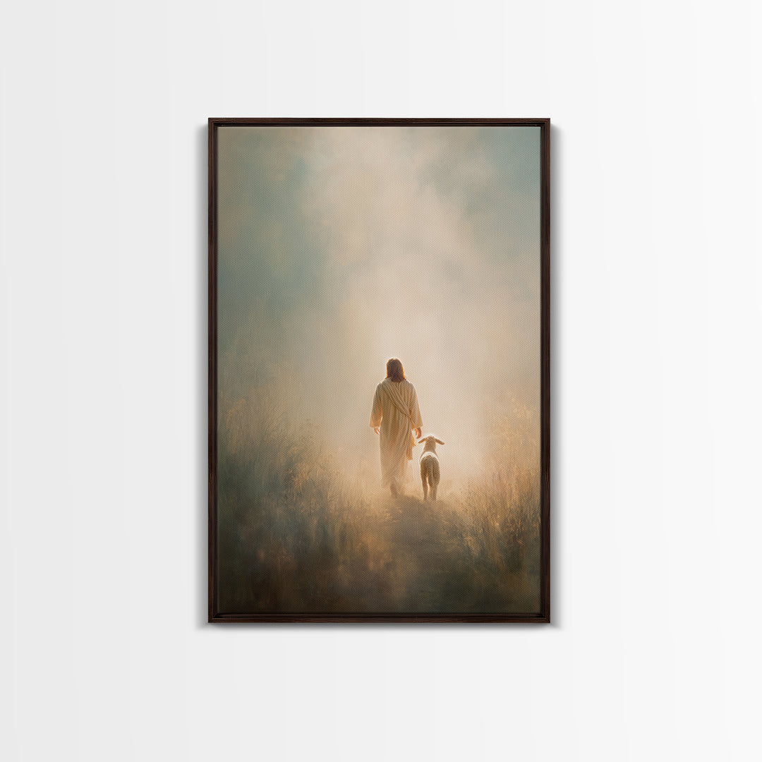 Light Of Mercy, Framed Canvas Print, Jesus Art Print, Christian Art Painting, Moody Christian Art, Christian Wall Art, Christian Gift Ideas