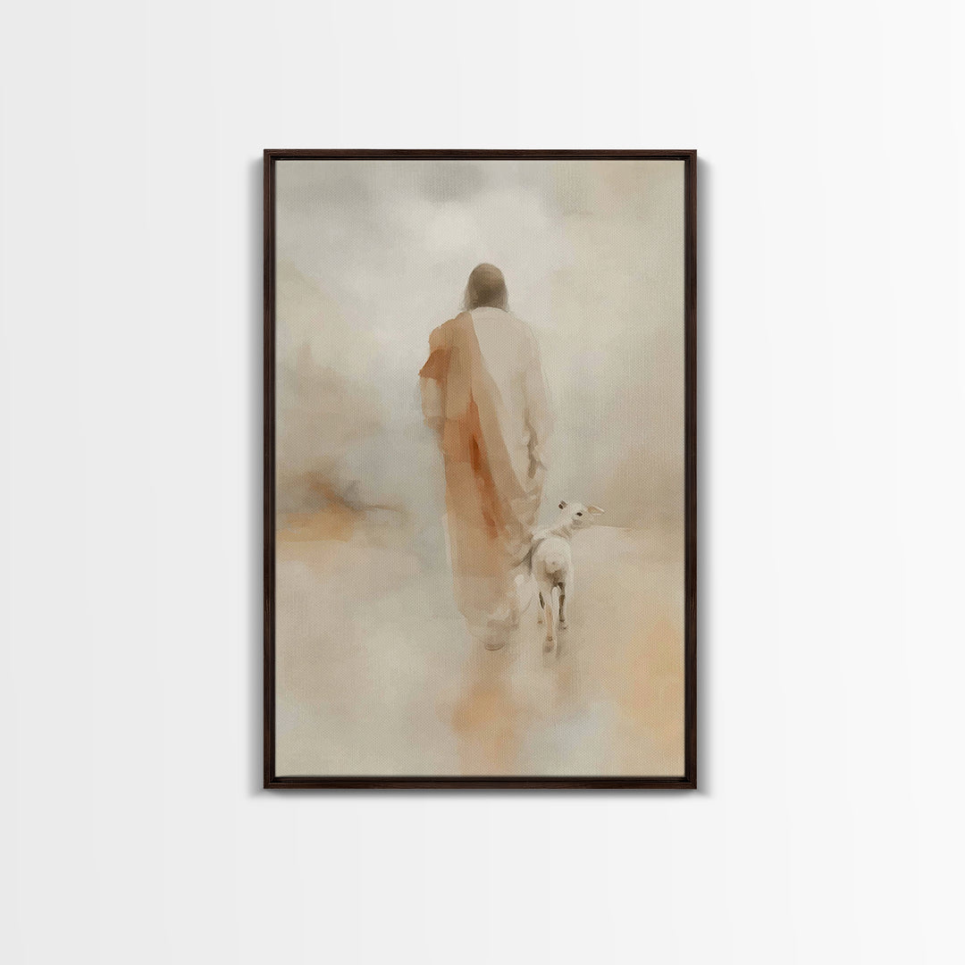 Gentle Dawn Light | Framed Canvas Print | Christian Art Canvas | Jesus Painting | Christian Wall Art | Christian Christmas Art | Christian
