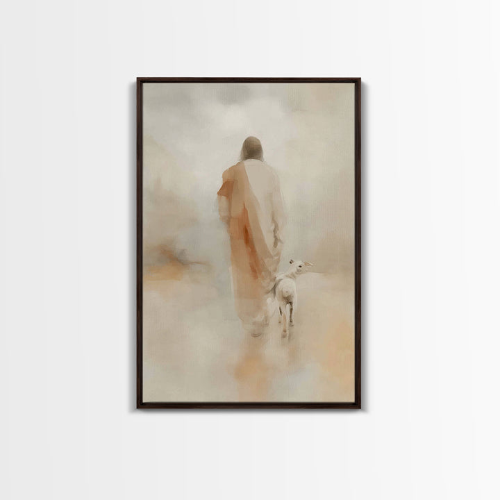 Gentle Dawn Light | Framed Canvas Print | Christian Art Canvas | Jesus Painting | Christian Wall Art | Christian Christmas Art | Christian
