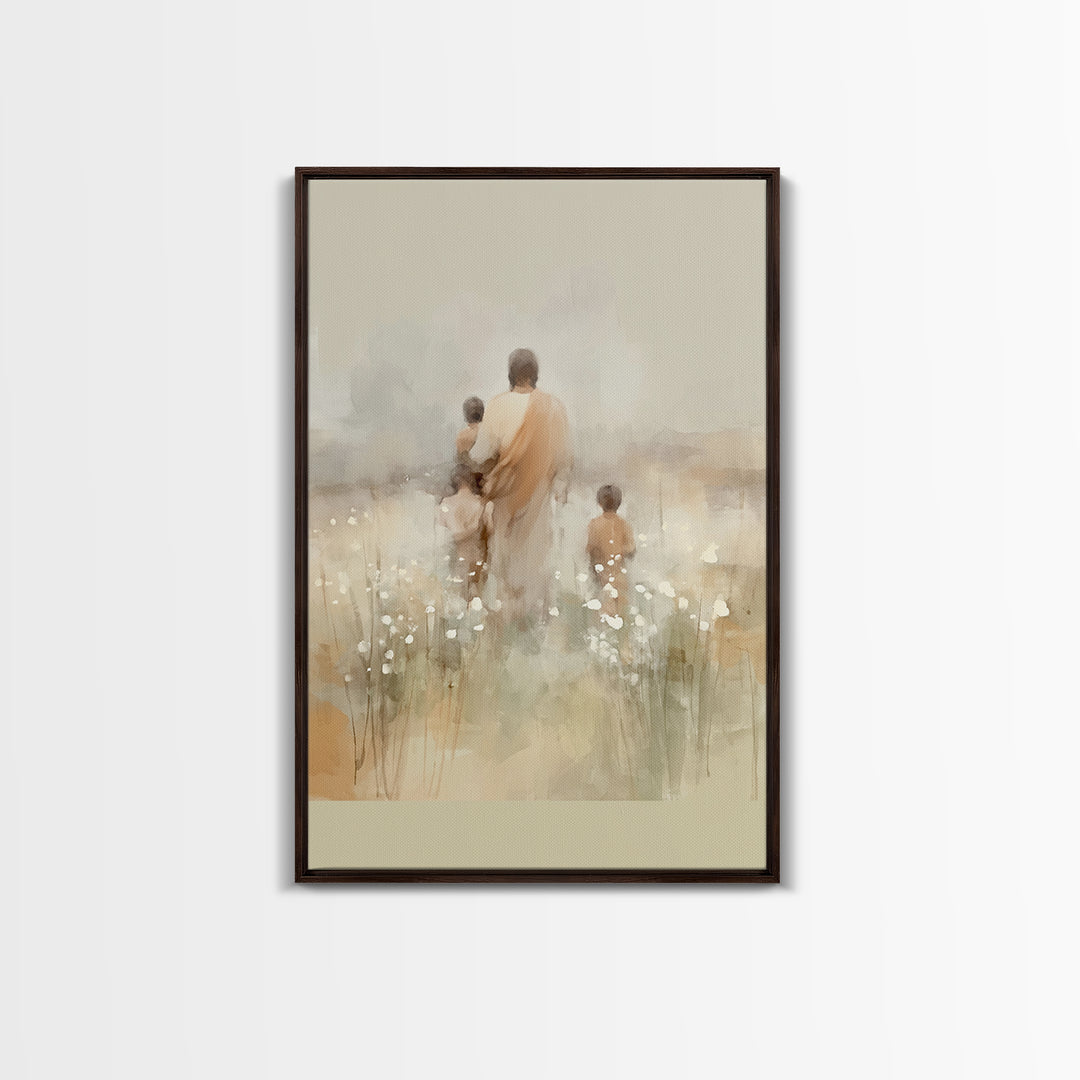 Sacred Pathways – Framed Canvas Print – Christian Art Canvas – Christian Wall Art – Jesus Painting – Christian Christmas Art – Christian Gi