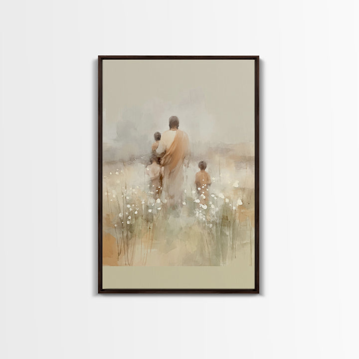 Sacred Pathways – Framed Canvas Print – Christian Art Canvas – Christian Wall Art – Jesus Painting – Christian Christmas Art – Christian Gi