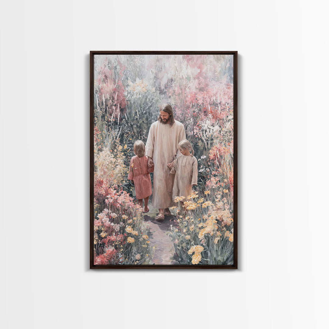 Promise Of Spring, Framed Canvas Print, Christian Art Canvas, Christian Wall Art, Jesus Painting, Christian Christmas Art, Christian Gift I