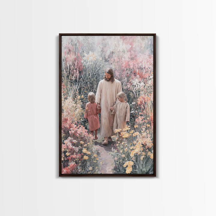 Promise Of Spring, Framed Canvas Print, Christian Art Canvas, Christian Wall Art, Jesus Painting, Christian Christmas Art, Christian Gift I