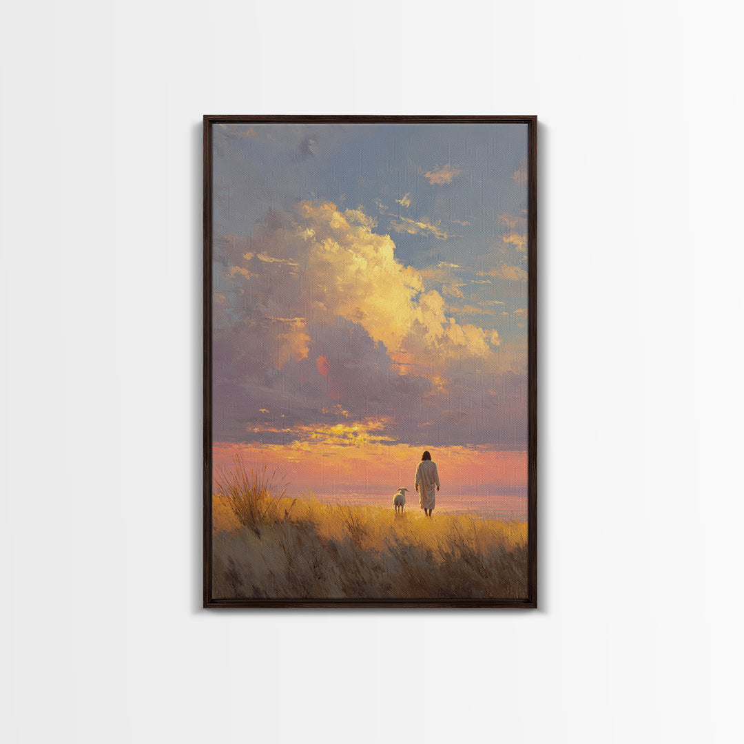 Horizon Of Peace | Framed Canvas Print | Christian Wall Art | Christian Art | Christian Art Canvas | Jesus Painting | Christian Gift Ideas