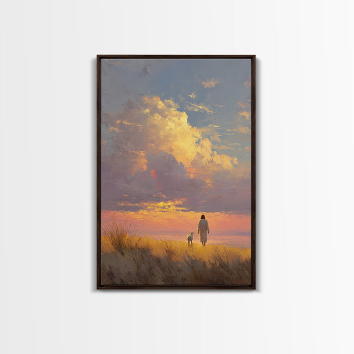 Horizon Of Peace | Framed Canvas Print | Christian Wall Art | Christian Art | Christian Art Canvas | Jesus Painting | Christian Gift Ideas