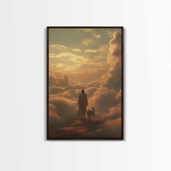 Path Through Glory – Framed Canvas Print – Christian Art Canvas – Christian Wall Art – Christian Art – Jesus Painting – Christian Gift Idea