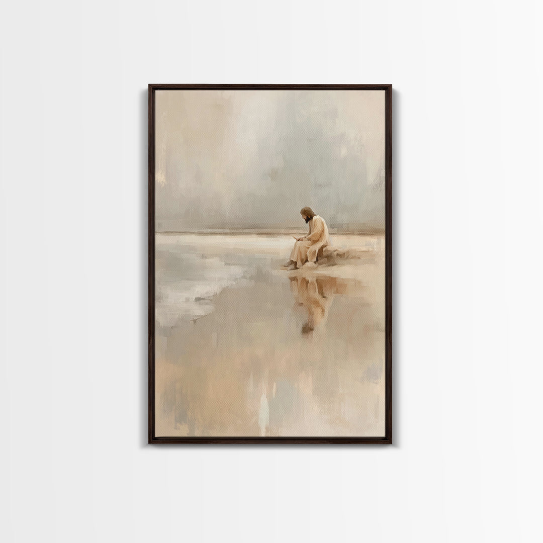 Garden Of Blessing | Framed Canvas Print | Christian Wall Art | Jesus Painting Canvas | Christian Art Canvas | Christian Christmas Art | Ch