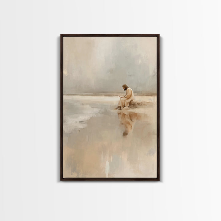 Garden Of Blessing | Framed Canvas Print | Christian Wall Art | Jesus Painting Canvas | Christian Art Canvas | Christian Christmas Art | Ch