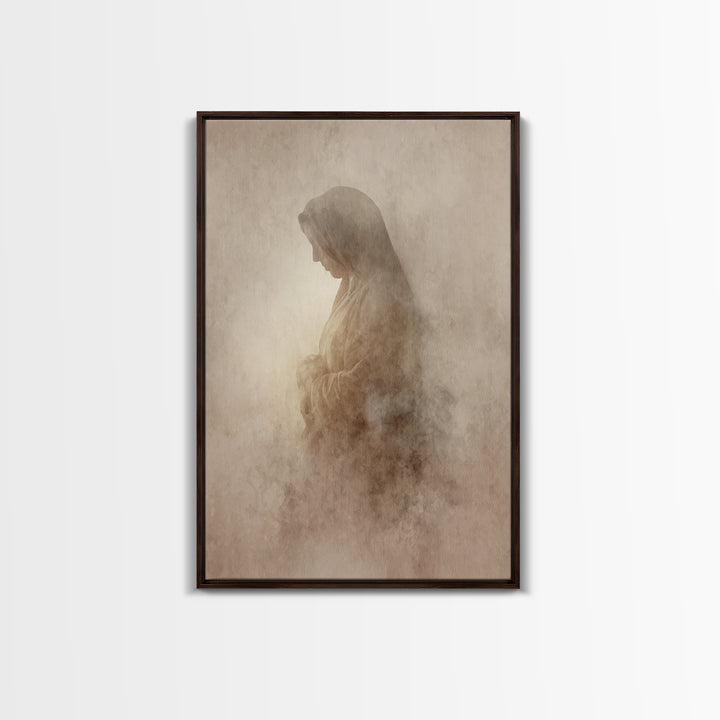 Quiet Reverence - Framed Canvas Print - Christian Art Canvas - Subtle Christian Art - Christian Wall Art - Christian Painting - Christian G