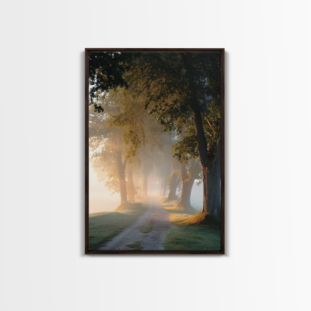 Golden Way – Framed Canvas Print – Christian Art Canvas – Christian Wall Art – Christian Painting – Christian Decor – Christian Art Print