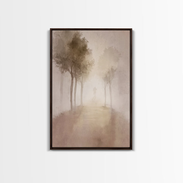 Silent Pilgrimage – Framed Canvas Print – Christian Wall Art – Christian Art Canvas – Abstract Christian Art – Christian Art – Christian Gi