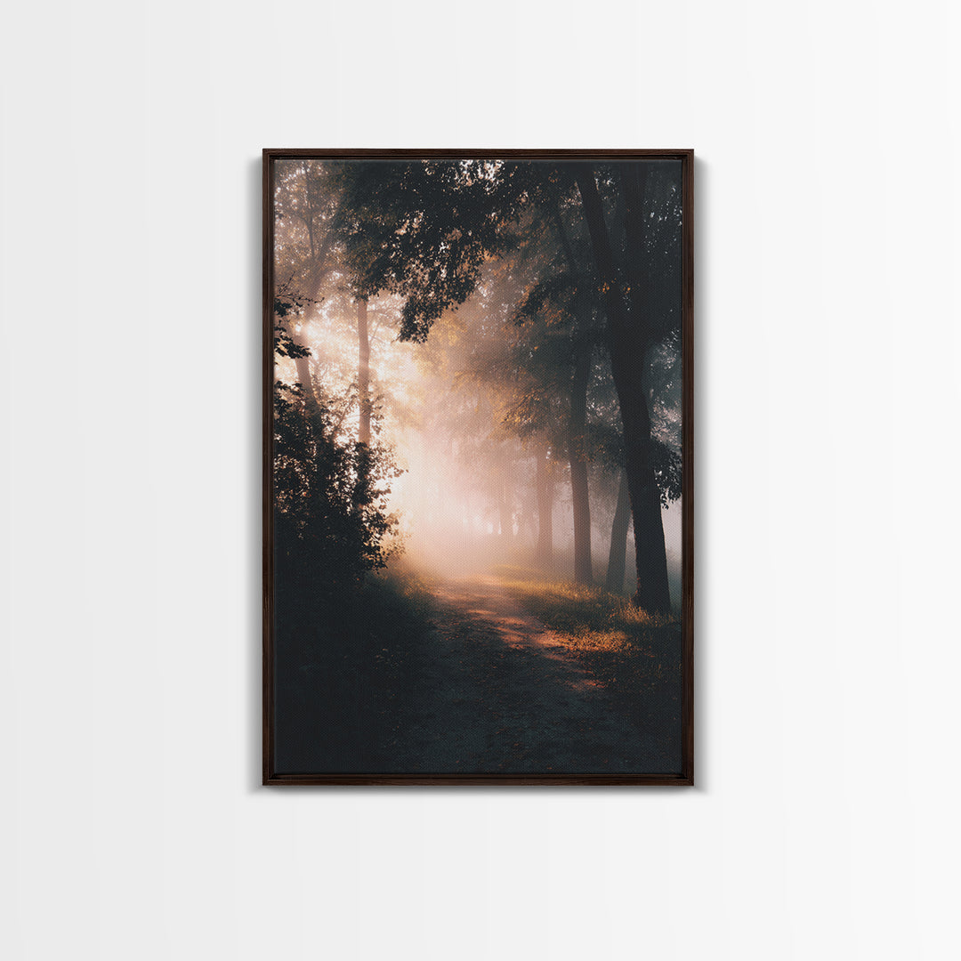 Morning Mercy Light, Framed Canvas Print, Christian Wall Art, Christian Art Canvas, Moody Christian Art, Christian Gift Ideas
