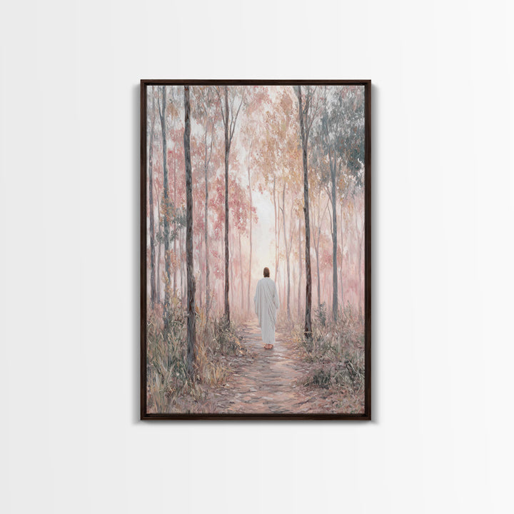 Path Of Grace | Framed Canvas Print | Christian Wall Art | Jesus Painting | Christian Art Canvas | Modern Christian Art