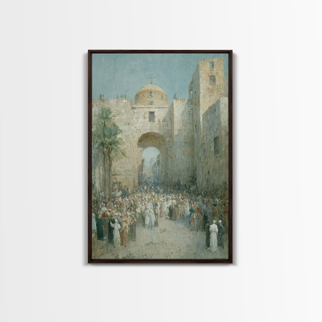 Holy Procession Rise | Framed Canvas Print | Christian Art Canvas | Christian Wall Art | Christian Art Gift | Abstract Christian Art