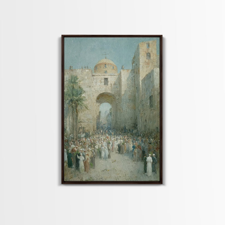 Holy Procession Rise | Framed Canvas Print | Christian Art Canvas | Christian Wall Art | Christian Art Gift | Abstract Christian Art
