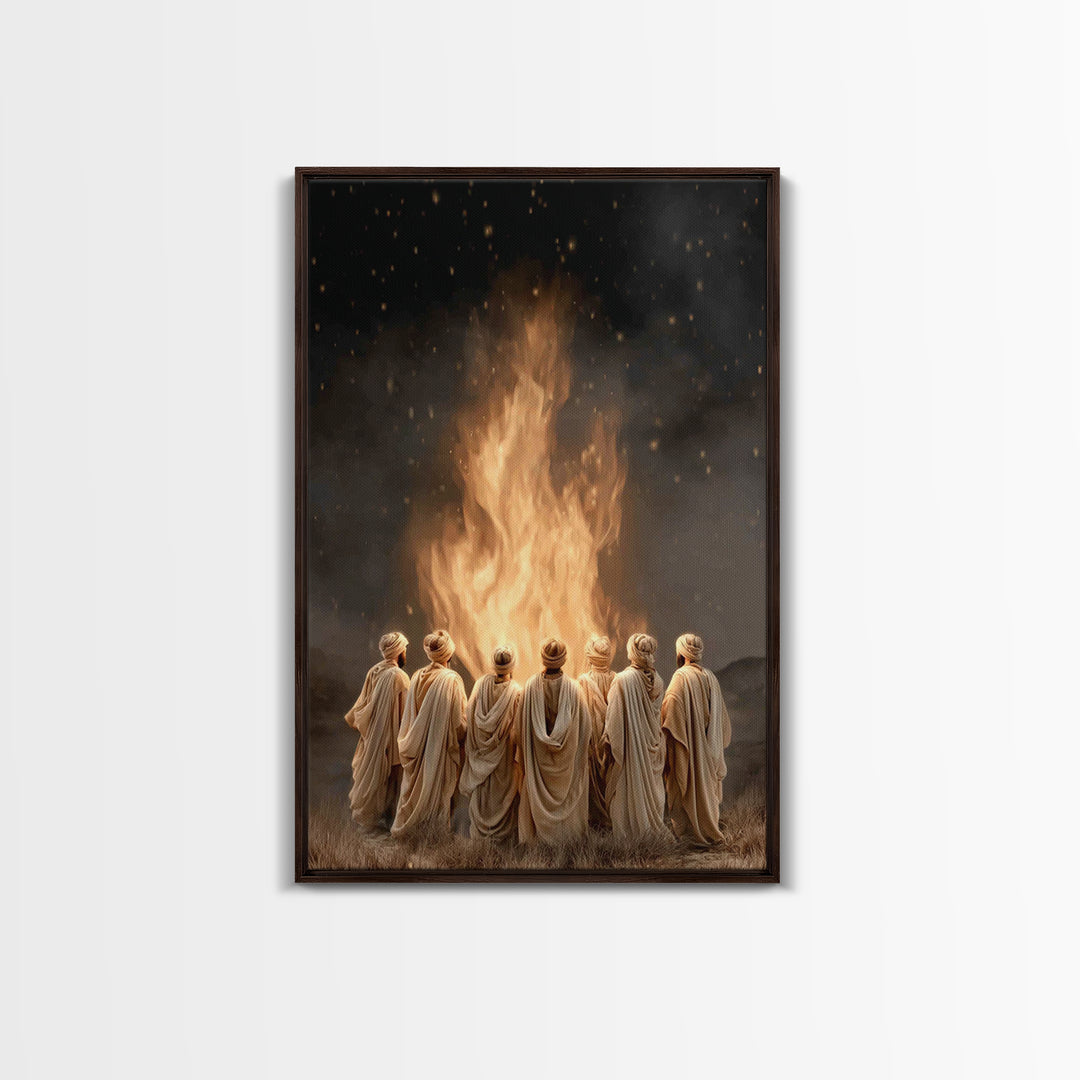 Sacred Assembly – Framed Canvas Print – Christian Wall Art – Christian Art Canvas – Christian Painting – Christian Art – Vintage Christian