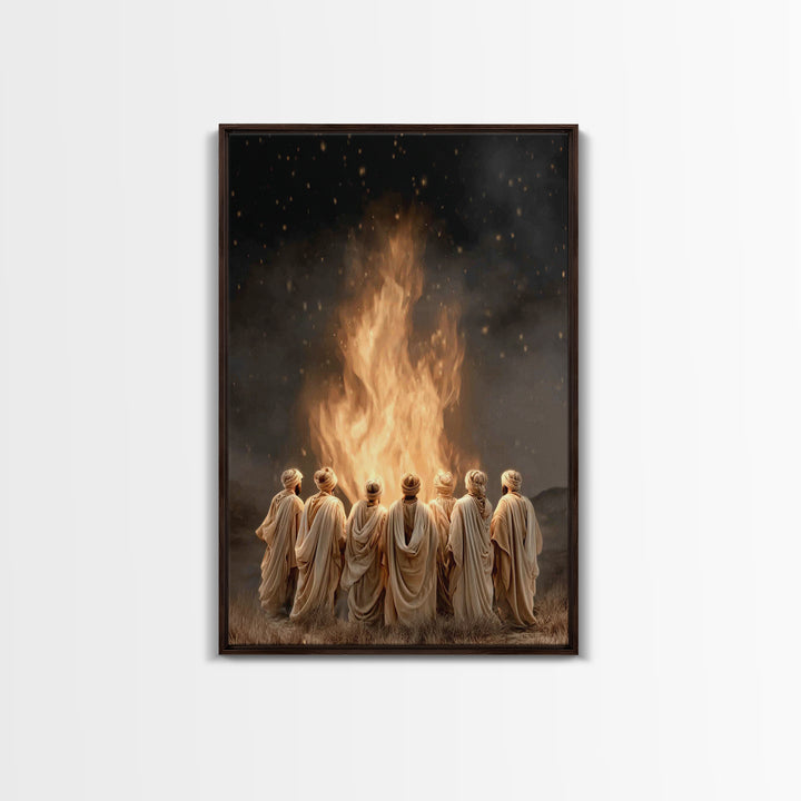 Sacred Assembly – Framed Canvas Print – Christian Wall Art – Christian Art Canvas – Christian Painting – Christian Art – Vintage Christian