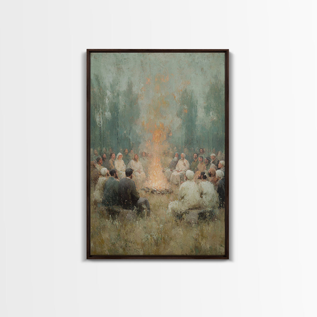 Robe Of Light – Framed Canvas Print – Christian Wall Art – Christian Art Canvas – Christian Painting – Modern Christian Art – Subtle Christ