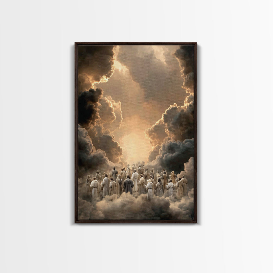 Ascension Pathway - Framed Canvas Print - Christian Wall Art - Christian Art Canvas - Christian Painting - Christian Decor - Christmas Art