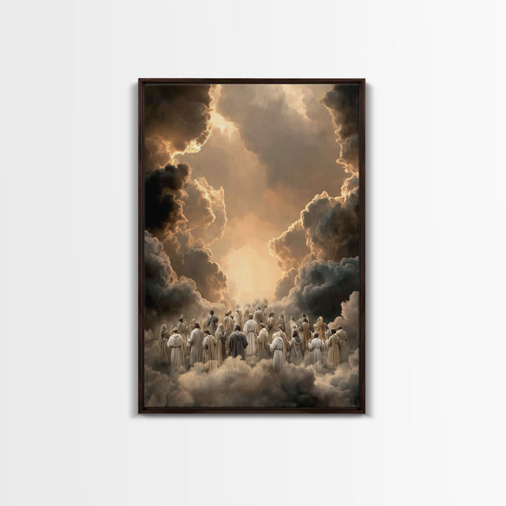 Ascension Pathway - Framed Canvas Print - Christian Wall Art - Christian Art Canvas - Christian Painting - Christian Decor - Christmas Art