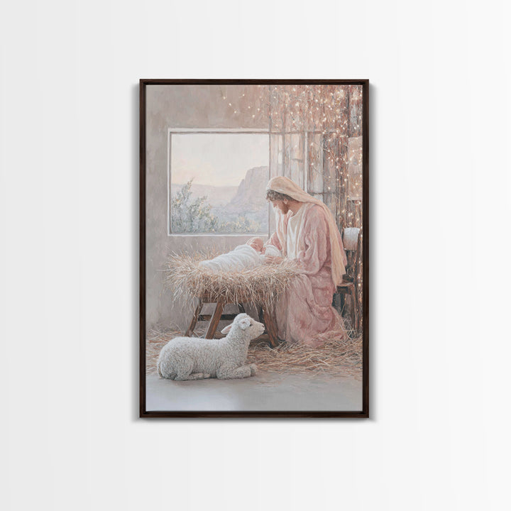 Morning Star Promise – Framed Canvas Print – Christian Art Canvas – Christmas Art – Christian Gift – Christian Wall Art – Large Christian P