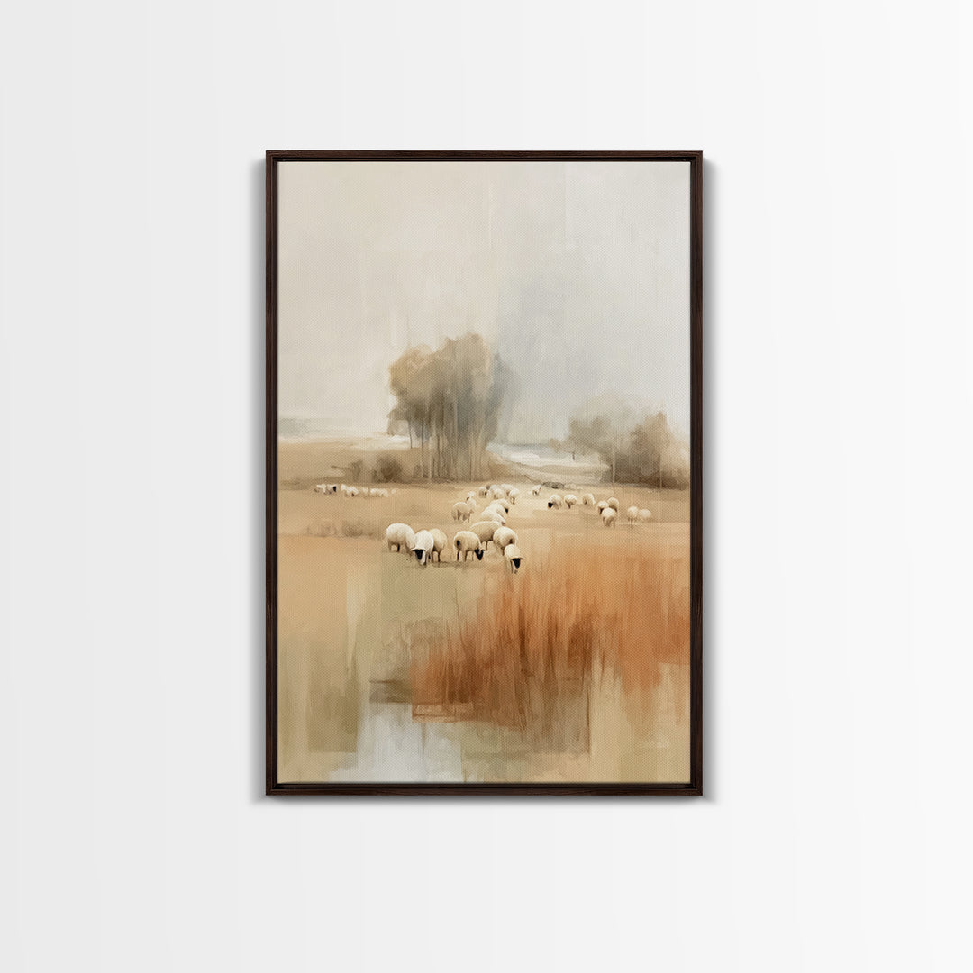 Fields Of Mercy – Framed Canvas Print – Christian Art Canvas – Subtle Christian Art – Christmas Art – Christian Wall Art – Christian Gift I