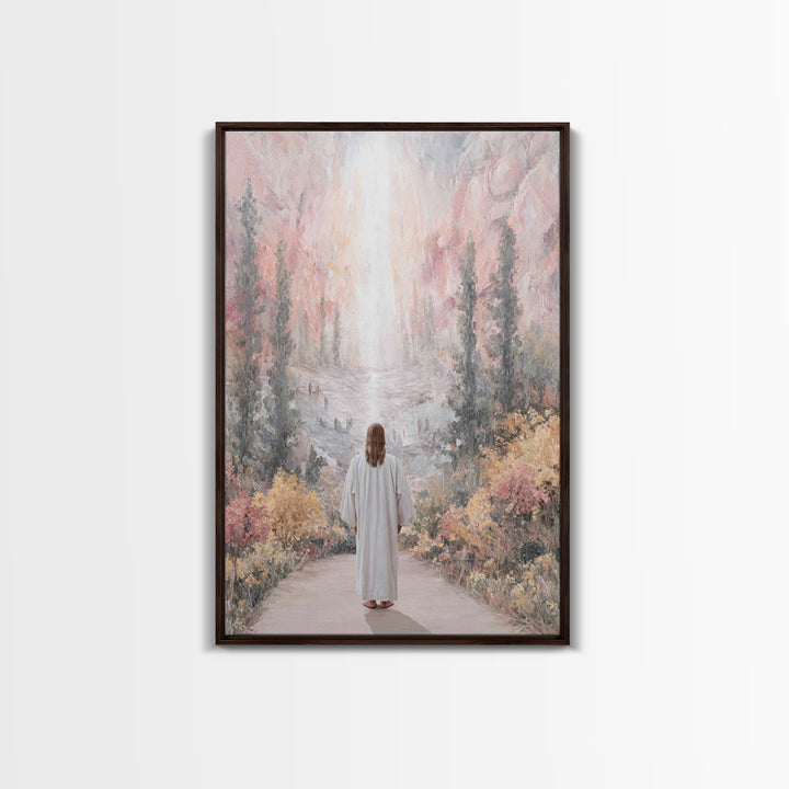 Celestial Path – Framed Canvas Print – Christian Wall Art – Jesus Painting – Christian Art Canvas – Christmas Art – Christian Decor