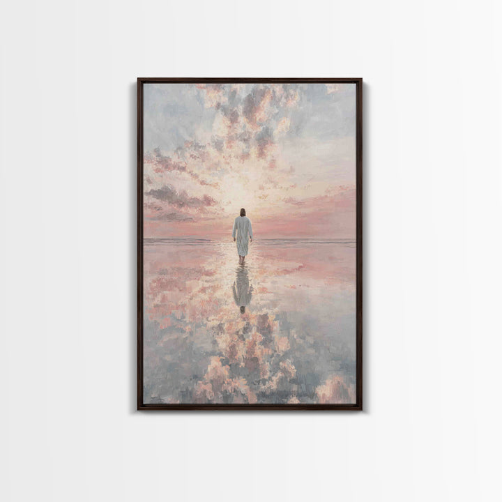 Heavenlit Passage – Framed Canvas Print – Christian Wall Art – Christian Art Canvas – Modern Christian Art – Subtle Christian Art – Christi