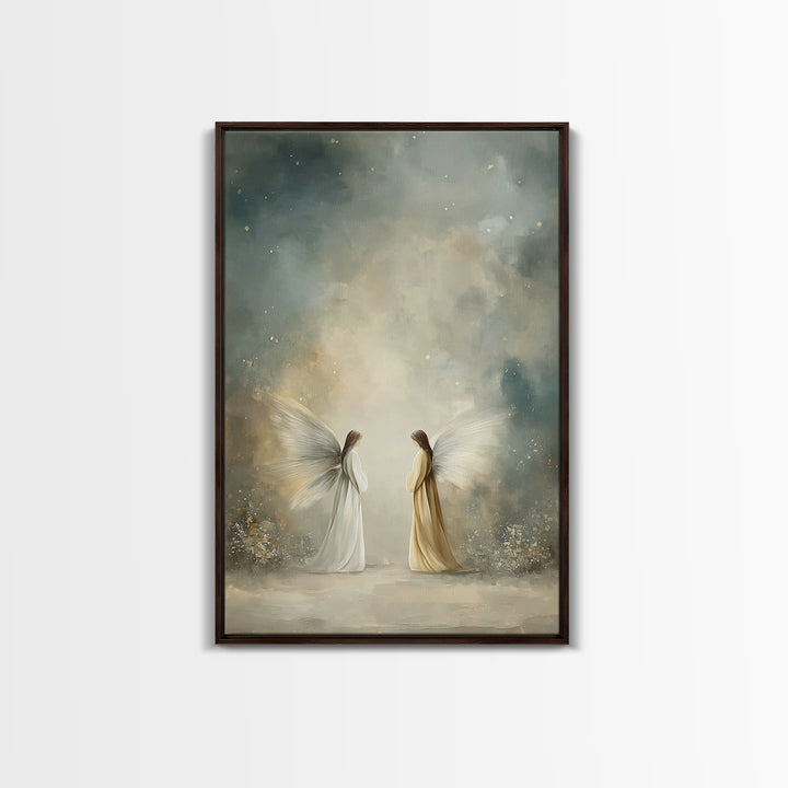 Heavenly Dawn Grace – Framed Canvas Print – Christian Wall Art – Christian Art Canvas – Christmas Art – Christian Decor – Modern Art