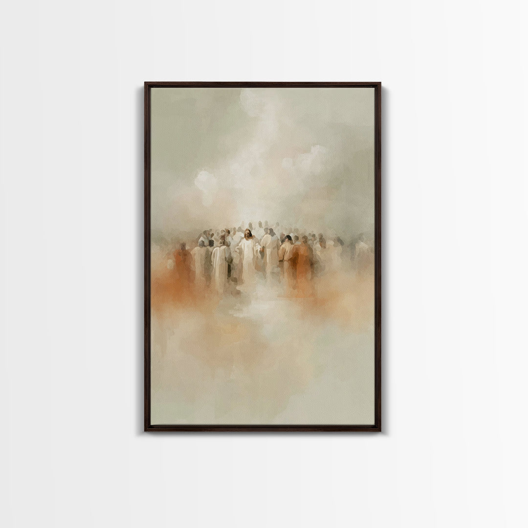Eternal Gathering – Framed Canvas Print – Christian Art – Christian Wall Art – Subtle Christian Art – Christian Art Work – Christian Gift I
