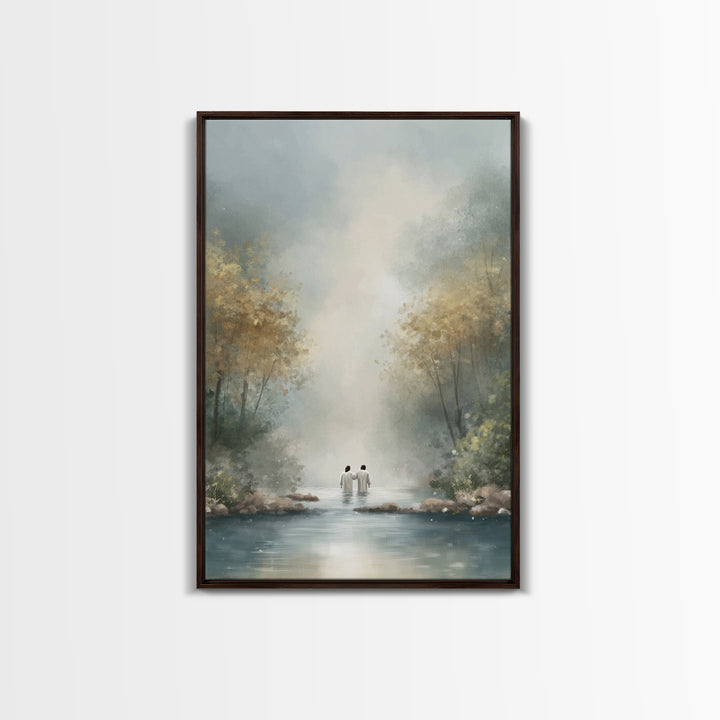 Child Of Peace | Framed Canvas Print | Christian Art Canvas | Christian Wall Art | Jesus Painting | Modern Christian Art | Christian Decor