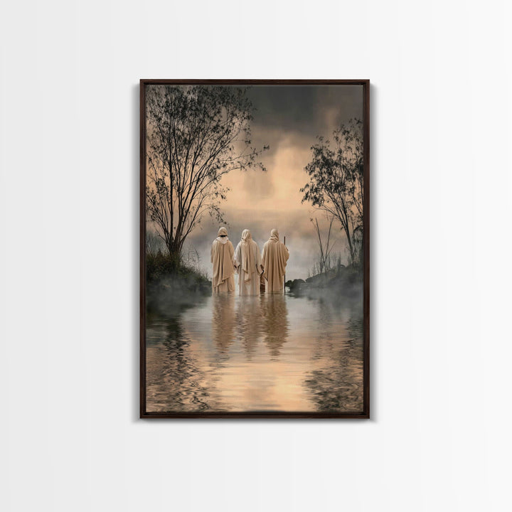 Twilight Disciples – Framed Canvas Print – Christian Art – Christian Paintings – Moody Christian Art – Christian Art Canvas – Christian Gif