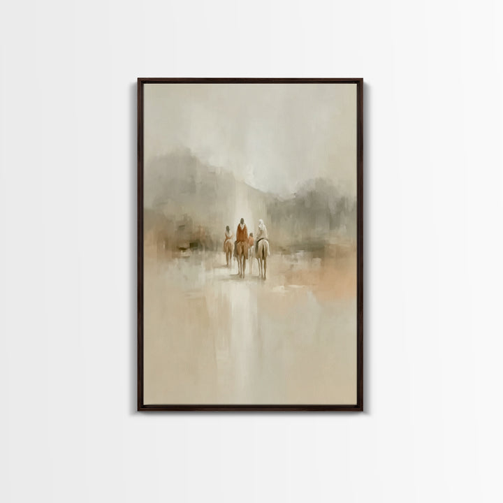 Radiant Horizon Walk – Framed Canvas Print – Christian Wall Art – Christian Art Canvas – Christmas Art – Jesus Painting – Christian Decor