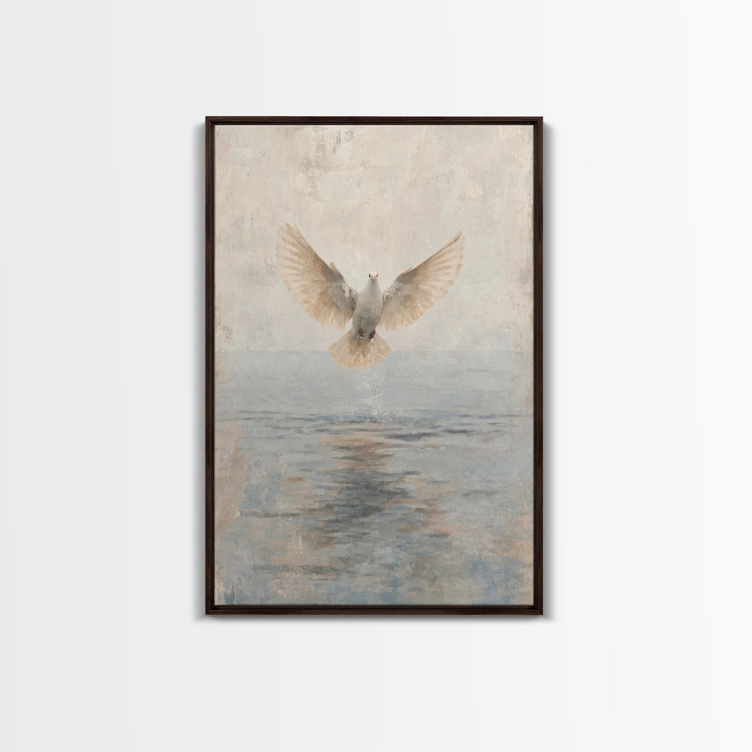 Water Of Spirit – Framed Canvas Print – Christian Wall Art – Christian Art Canvas – Christian Art Painting – Christian Decor – Christian Gi