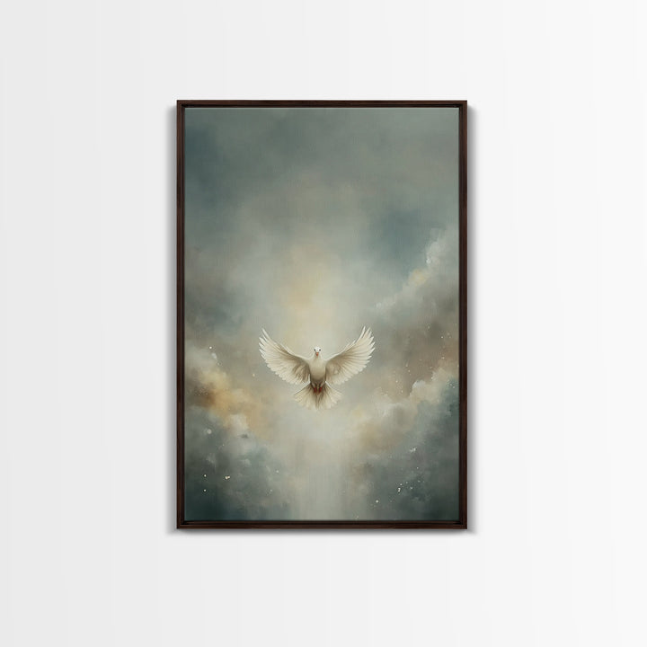 Glory In The Clouds – Framed Canvas Print – Christian Art – Christian Decor – Christian Wall Art – Christian Art Canvas – Christian Christm