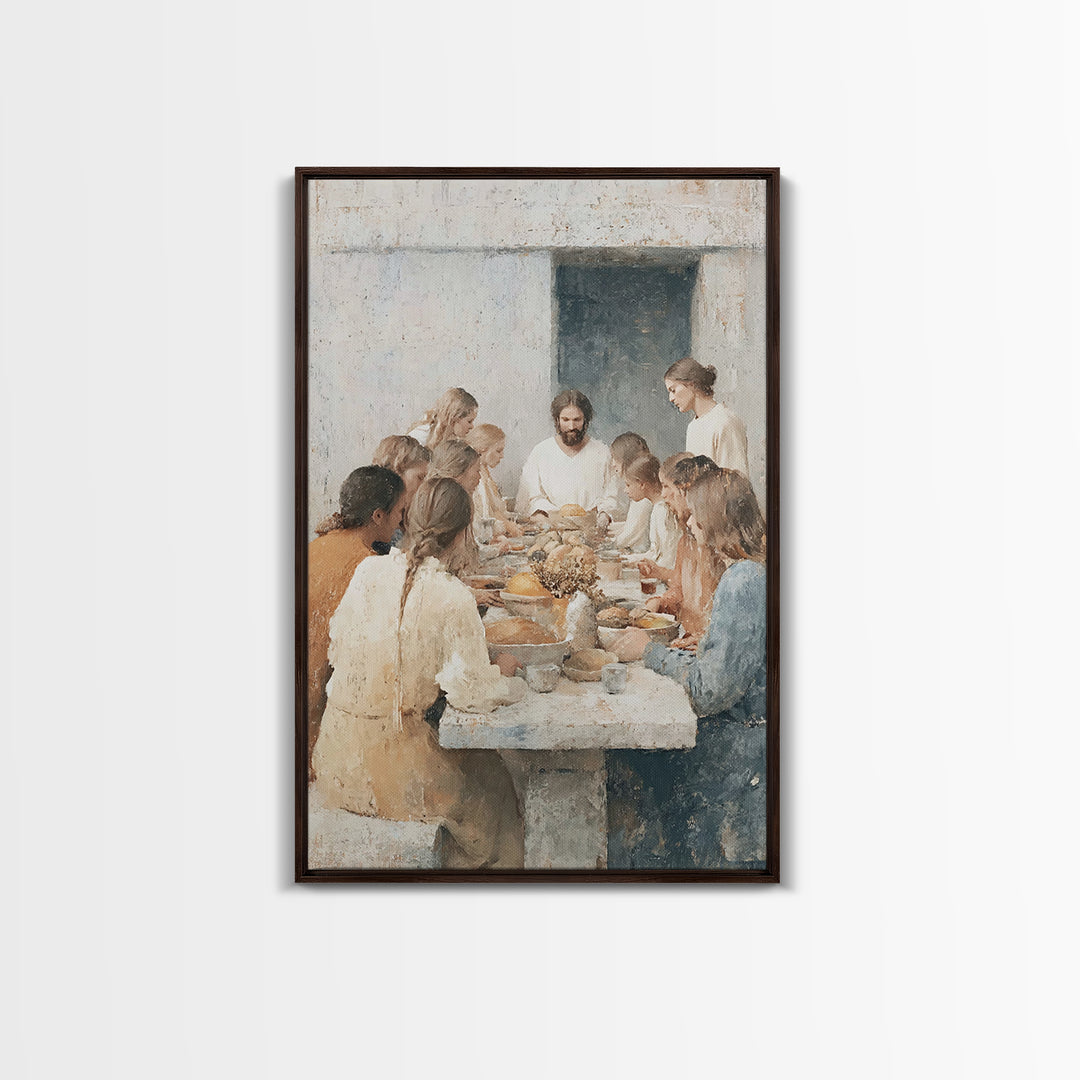 Veil Of The Spirit | Framed Canvas Print | Christian Art | Christian Art Canvas | Christian Wall Art | Christian Christmas Art | Christian
