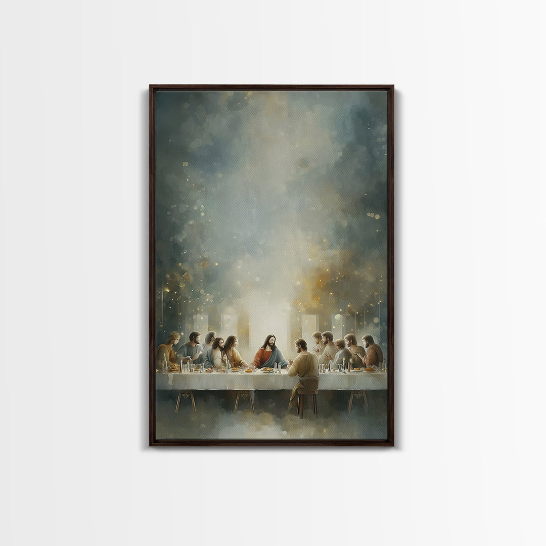 Eternal Light – Framed Canvas Print – Christian Art – Jesus Painting – Christian Wall Art – Christian Christmas Art – Christian Art Canvas