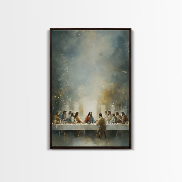 Eternal Light – Framed Canvas Print – Christian Art – Jesus Painting – Christian Wall Art – Christian Christmas Art – Christian Art Canvas