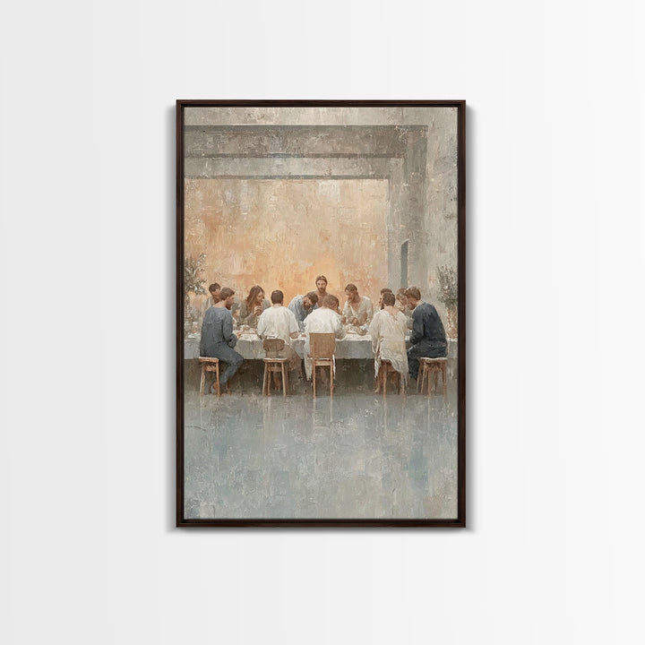 Lasting Promise – Framed Canvas Print – Jesus Painting – Christian Art Canvas – Christian Wall Art – Christmas Art – Christian Decor – Larg