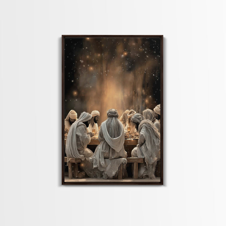 Sacred Illumination – Framed Canvas Print – Christian Art Canvas – Christian Painting – Jesus Wall Art – Christmas Art – Christian Decor –