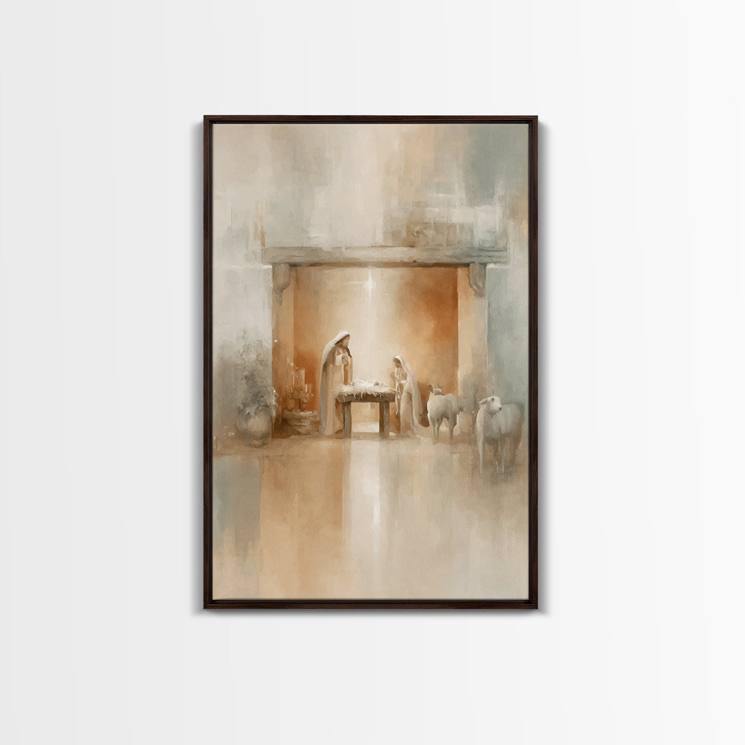 Bethlehem Wonder | Framed Canvas Print | Christian Christmas Art | Christmas Art | Christian Art Canvas | Christian Wall Art | Christian De