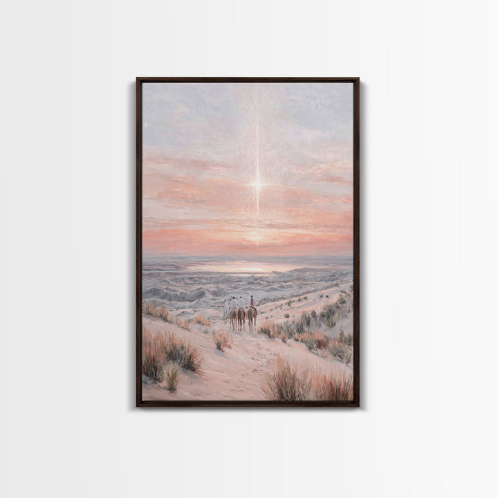 Star Of The East – Framed Canvas Print – Christian Art Canvas – Christmas Art – Christian Wall Art – Christian Christmas Art – Christian De