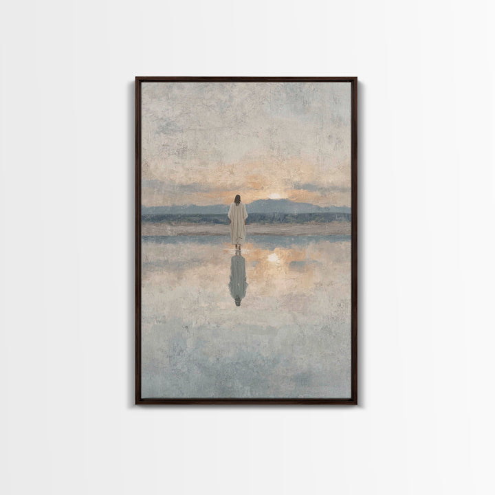 Desert Pilgrims – Framed Canvas Print – Christian Wall Art – Christian Art Canvas – Moody Christian Art – Christmas Art Prints