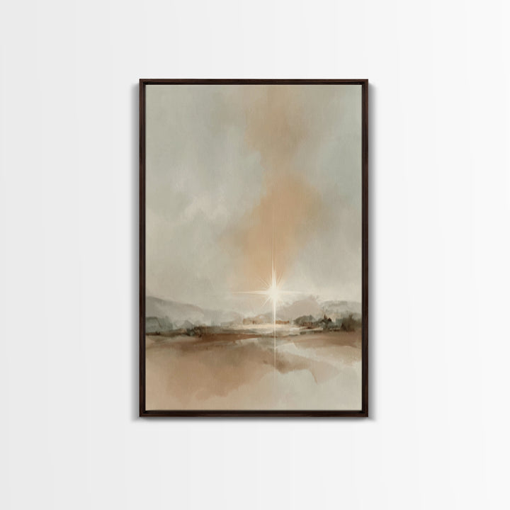 Radiant Dawn | Framed Canvas Print | Christian Wall Art | Christian Art Canvas | Christmas Art | Christian Christmas Art | Christian Gift I