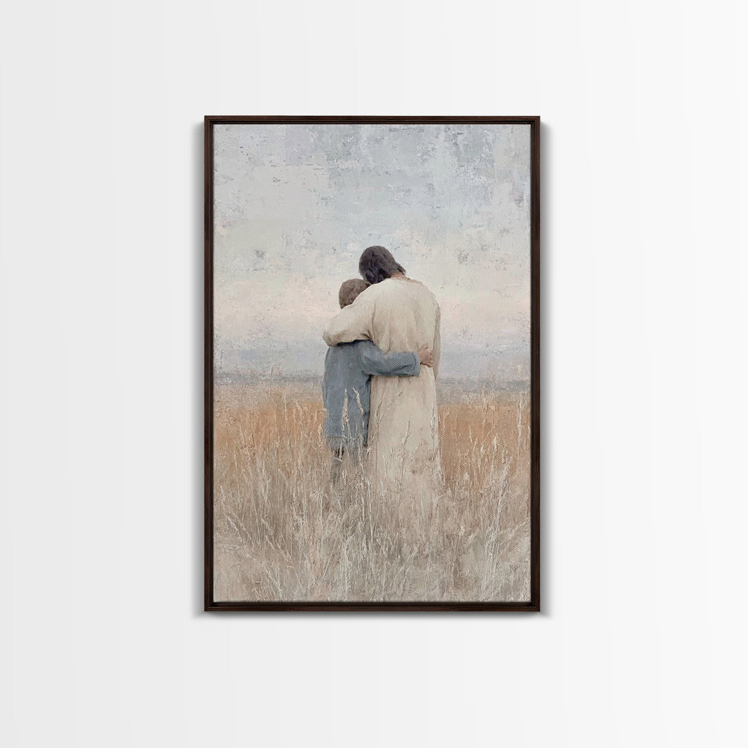 Fields Of Mercy – Framed Canvas Print – Christian Wall Art – Christian Art Canvas – Jesus Painting – Christian Art Print – Subtle Christian