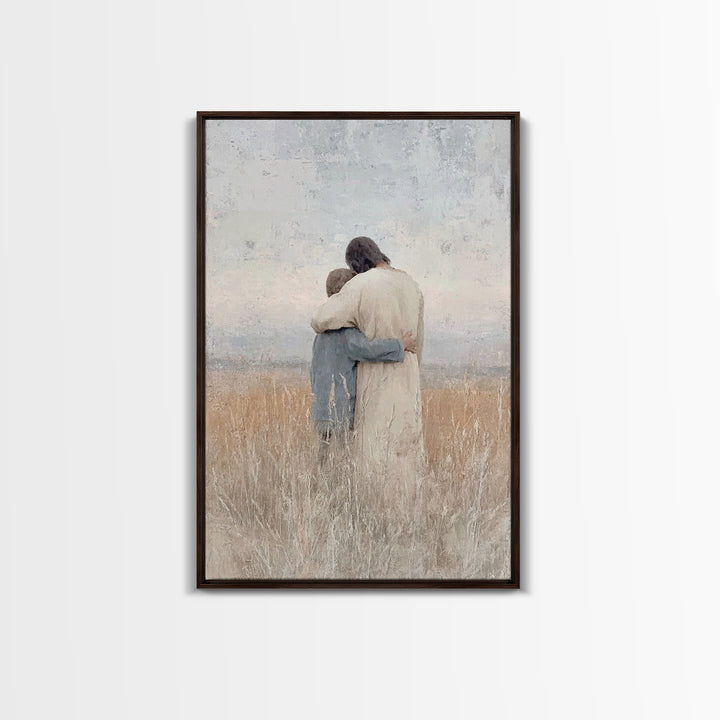 Fields Of Mercy – Framed Canvas Print – Christian Wall Art – Christian Art Canvas – Jesus Painting – Christian Art Print – Subtle Christian