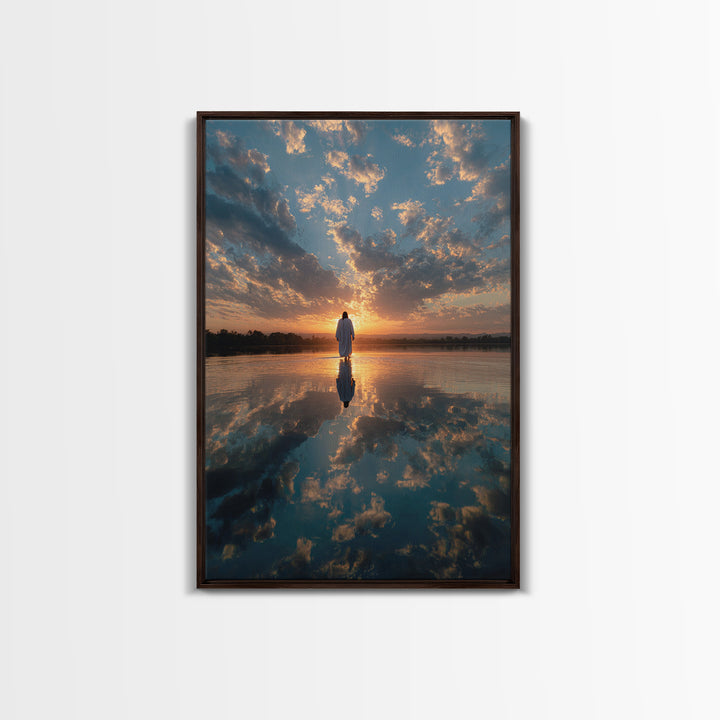 Heavenly Horizon – Framed Canvas Print – Christian Wall Art – Jesus Canvas Art – Christian Art Canvas – Christian Art Print – Modern Christ
