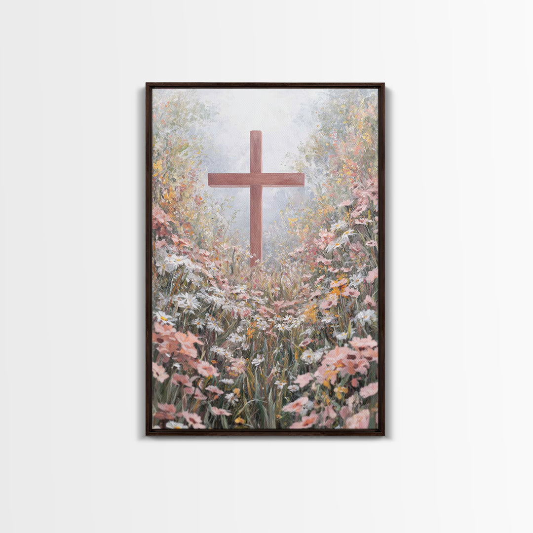 Pathway Of Faith – Framed Canvas Print – Christian Wall Art – Christian Art Canvas – Christian Art Work – Christian Decor – Modern Christia