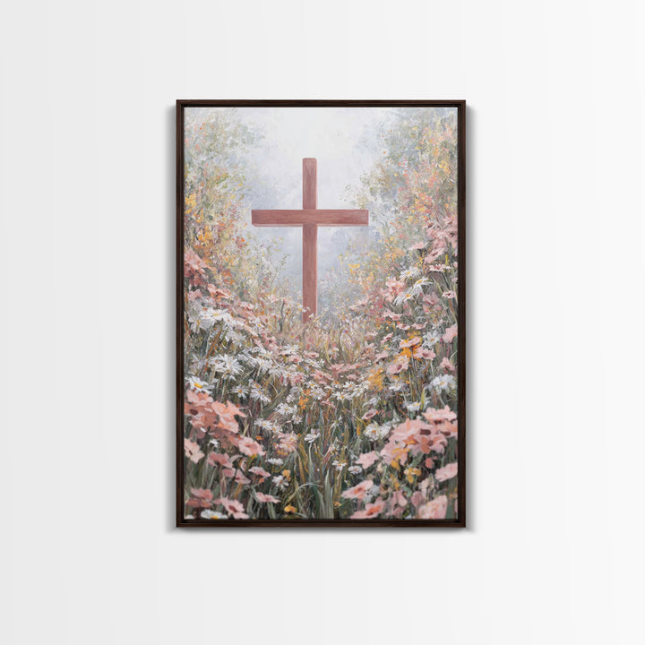 Pathway Of Faith – Framed Canvas Print – Christian Wall Art – Christian Art Canvas – Christian Art Work – Christian Decor – Modern Christia