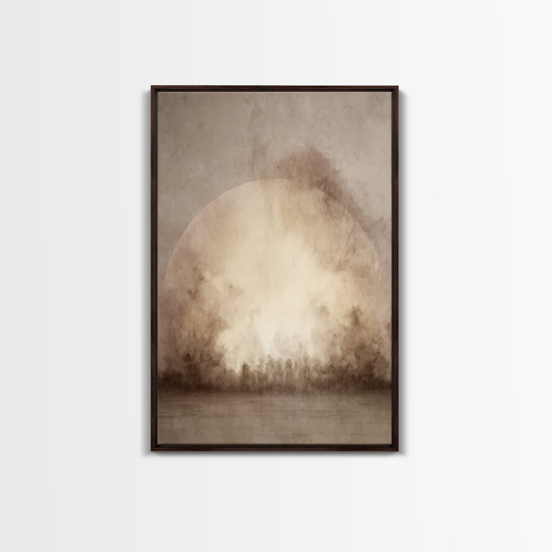 Dawn Of Hope - Framed Canvas Print - Christian Art Canvas - Christian Wall Art - Moody Christian Art - Christian Painting - Christian Gift